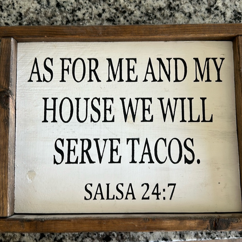 Wood sign